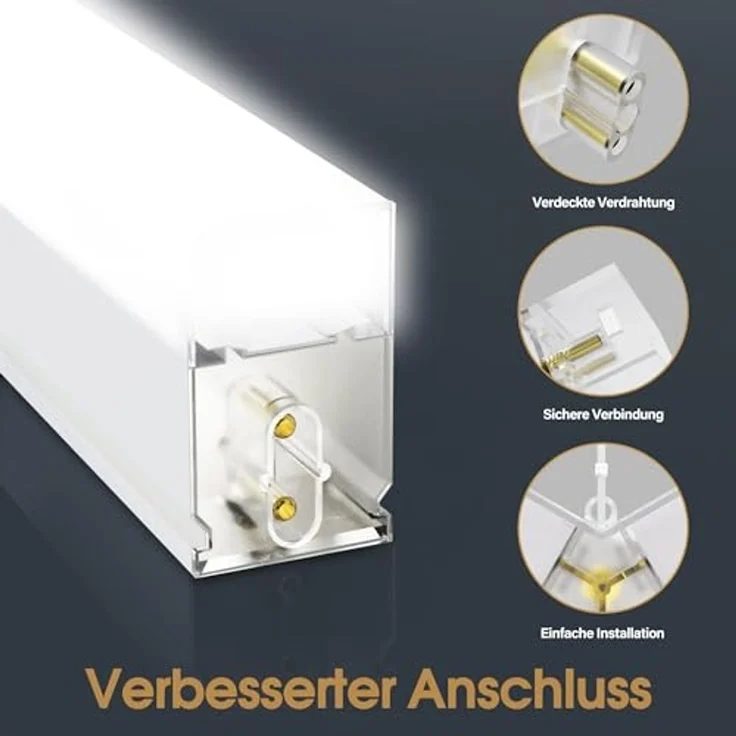 Barberpub Hexagon LED Garage Light, 68970LM 6500K Hexagon LED Beleuchtung für Werkstatt, Friseursalon, 14 Grid, LP004N/dimmbar, PVC-Rahmen – Bild 6