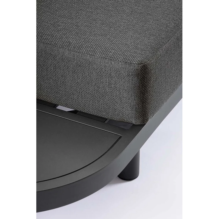 Gartenecksofa Hercules aus Aluminium und Olefin, modern, anthrazit, inkl. Couchtisch-Set – Bild 3
