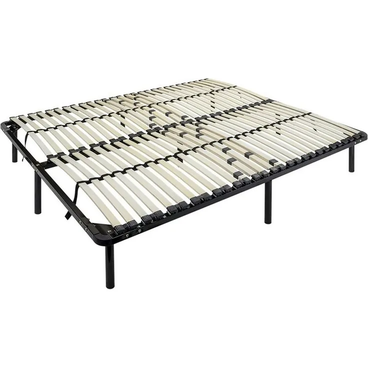 i-flair® Lattenrost 140x200 cm, Gästebett auf Füßen mit Stauraum - für alle Matratzen und Betten geeignet