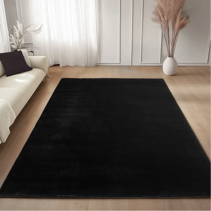 Carpettex Veloursteppich Unicolor - Einfarbig, Läufer, Höhe: 11 mm, Perfekt geeignet für Wohnzimmer, Schlafzimmer,Küche,Kinderzimmer