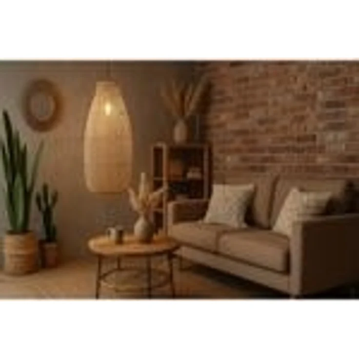 Rattan Pendelleuchte – Bild 9