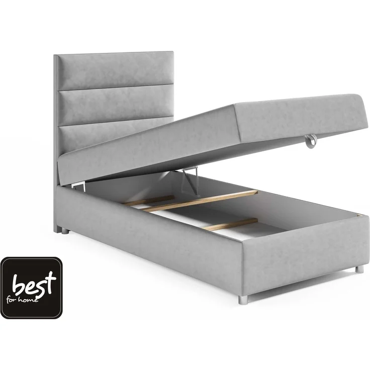 Best for Home Boxspringbett mit Bettkasten Trinity K-4 SINGLE Bonellfederkern inkl. Topper (70x200 80x200 90x200 100x200 cm), inkl. Lieferung bis in die Wohnung, TOP Preis-Leistungs-Verhältnis – Bild 7