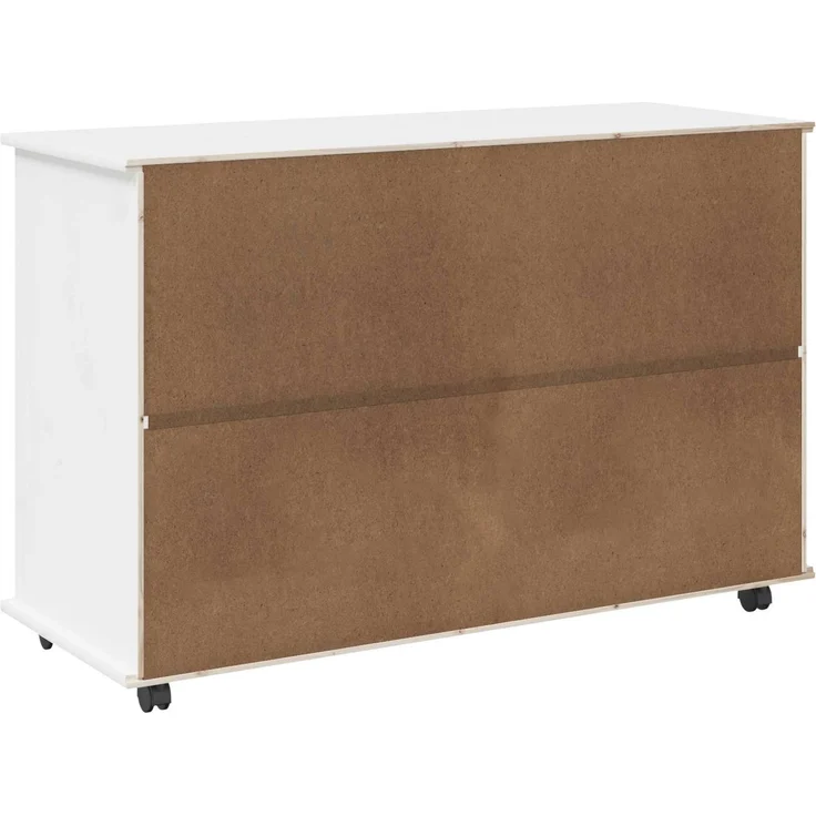 vidaXL Rollschrank MOSS 100 x 39 x 65,5 cm Massivholz Kiefer Weiß 42028385 – Bild 7