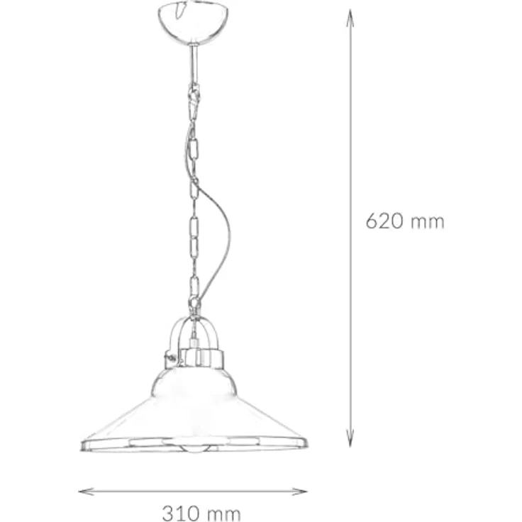 Licht-Erlebnisse Pendelleuchte Iron E27, Höhenverstellbare Hängeleuchte im industriellen Design, Rot – Bild 9