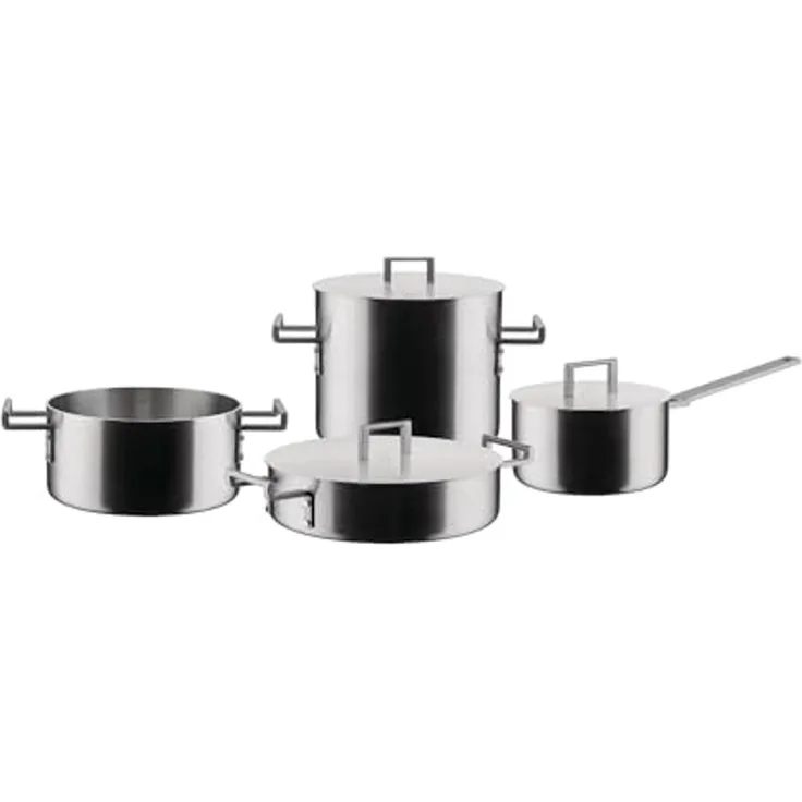 Alessi Topf-Set Topf-Set 7-tlg. Convivio edelstahl