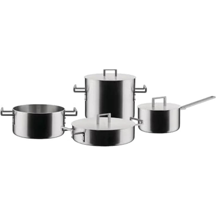 Alessi Topf-Set Topf-Set 7-tlg. Convivio edelstahl – Bild 1