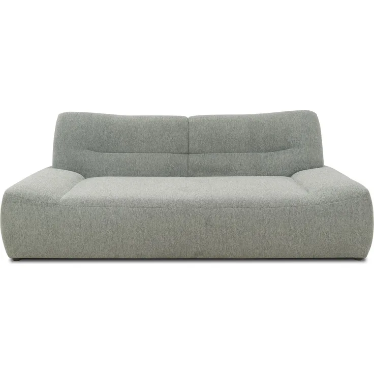 DOMO Collection Cesena, 3 Sitzer, Microfaser grau, 224 cm