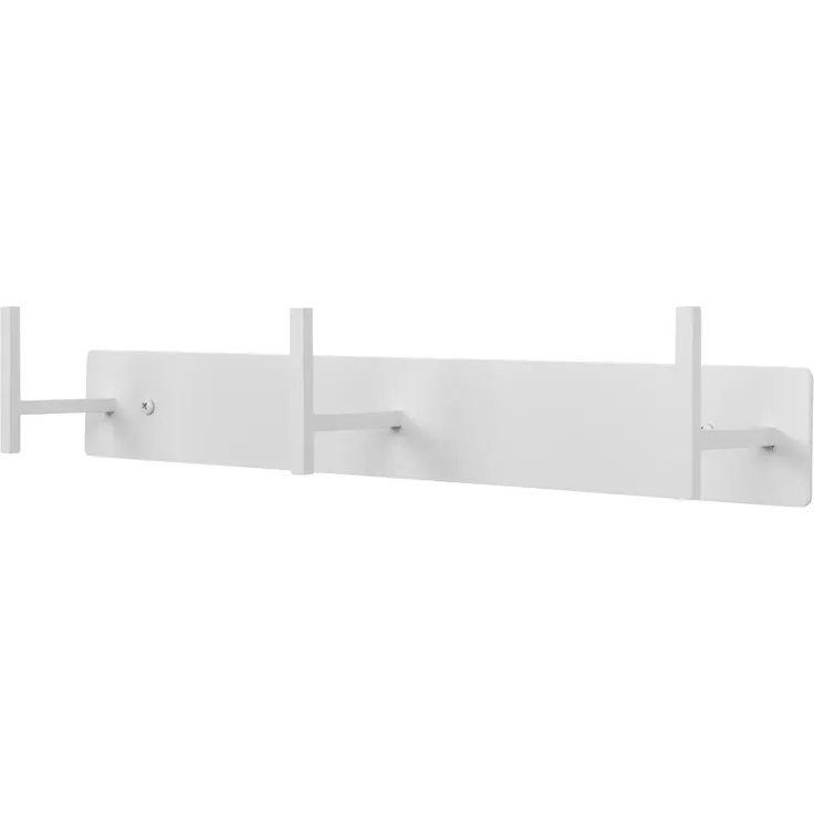 Spinder Design CHAPMAN 3 Stahl-Garderobe, skandinavisch, Weiß, 55x44x8-5 cm
