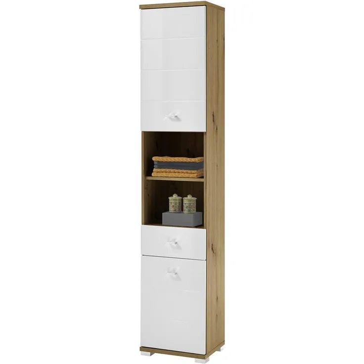 Hochschrank >Peter< in Artisan aus MDF - 38x190x30cm (BxHxT)