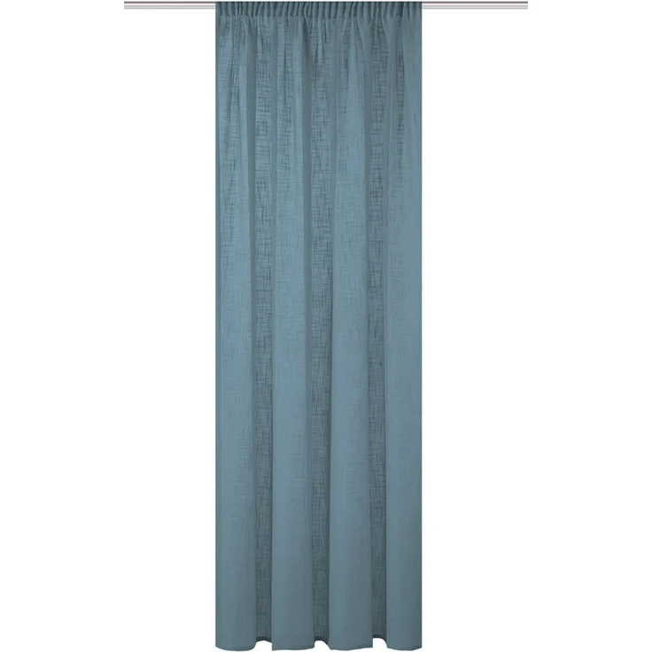 Home Basics Gardine SOFTY (1 St), Multifunktionsband, halbtransparent, Leinenstruktur, Kombibandschal Leinenstruktur SOFT – Bild 1