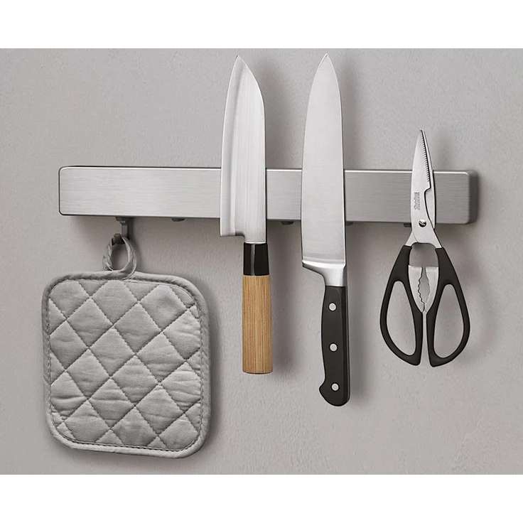 METALTEX Magnetleiste Metallika Inox mit Haken / Relingleiste – Bild 7