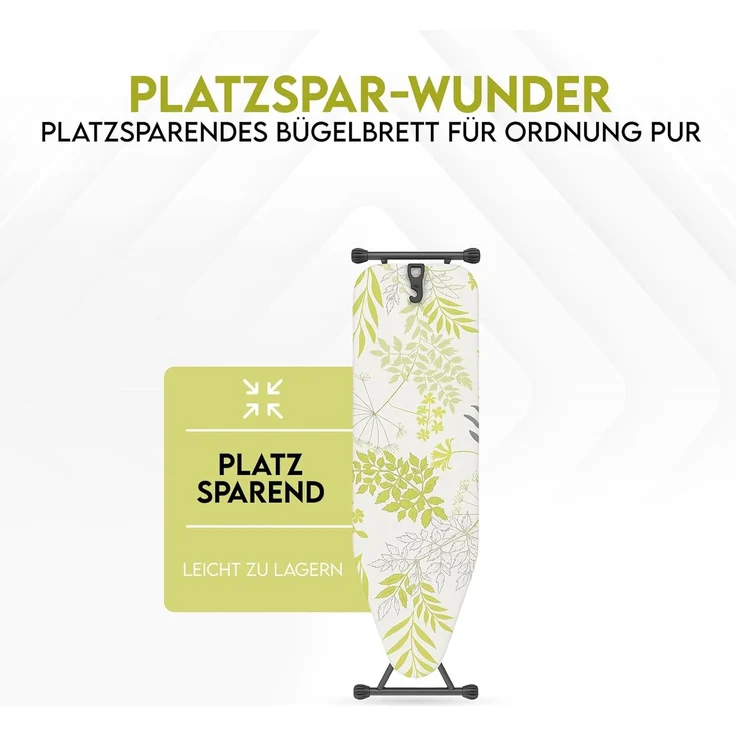 hausleben Bügelbrett Bügeltisch, Bügelpress Ironing Board, Bügelbrett klappbar, Robuste und rutschfeste Beine, höhenverstellbar – Bild 2