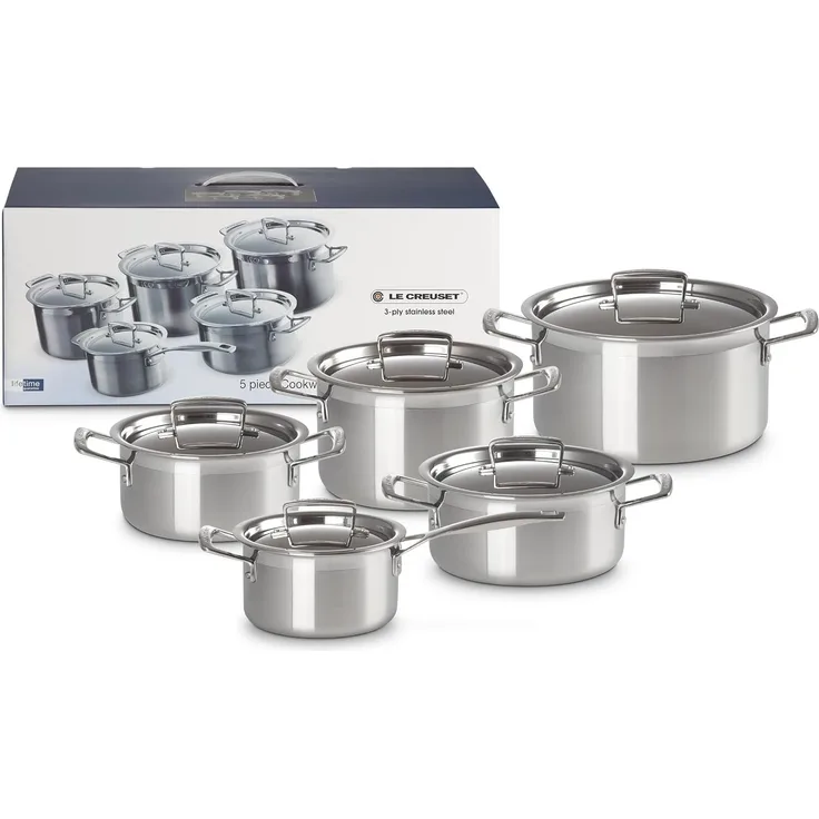 Le Creuset 3-Ply Topf-Set 5-tlg.