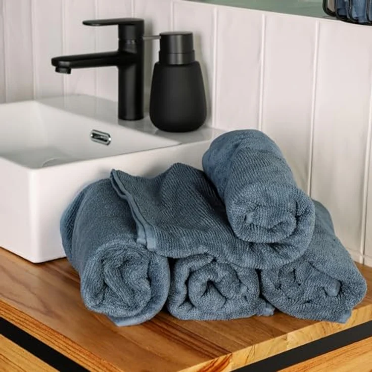 SCHÖNER WOHNEN-Kollektion Handtücher Sense, Frottee (2-St), mit Velourborte, hautschmeichelnde Airtouch Qualität, super weich – Bild 3
