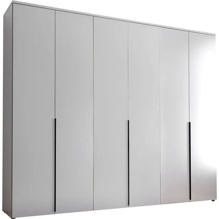 Kleiderschrank Konstanz / Kevo, Holzwerkstoff, Anthrazit, 270 x 225 x 52 cm
