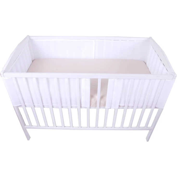 BabyLux Bettumrandung BabyLux Nestchen AIR Babybett Bettumrandung Umrandung Atmungsaktiv, Weiß_2x150cm – Bild 5