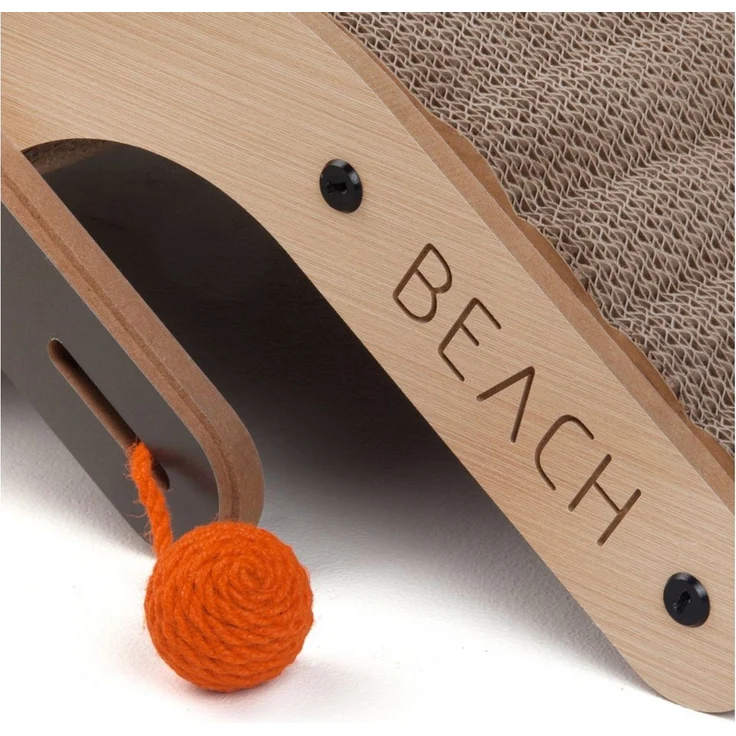 Canadian Cat Company Kratzbrett Design-Kratzmöbel Beach Chair, Katzenliege, Sonnenliege für Katzen, hell, 70 x 35 x 25 cm – Bild 3