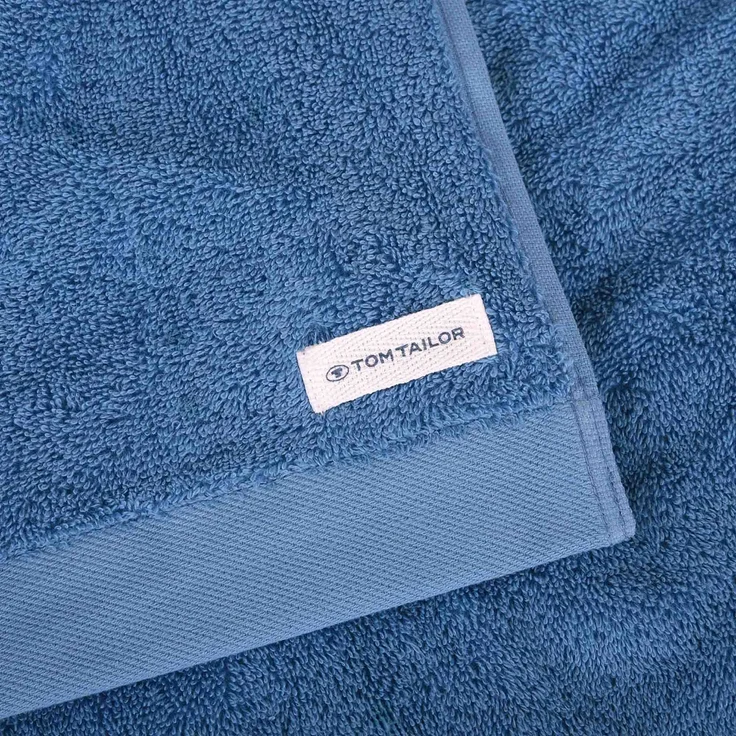 TOM TAILOR Handtuch, 4er Pack - Color Bath Towel, Frottier, Baumwolle Blau 50x100cm – Bild 2