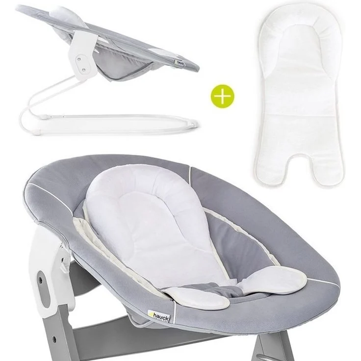 Hauck Neugeborenen Aufsatz / Alpha Bouncer 2in1 grau – Bild 4