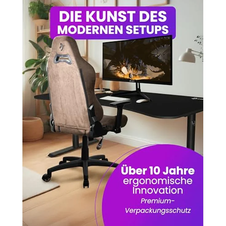 Arozzi Torretta Supersoft, Ergonomischer Bürostuhl mit Supersoft™ Mikrofaser, 3D Armlehnen und verstellbaren Kissen, bis zu 120 kg – Bild 7