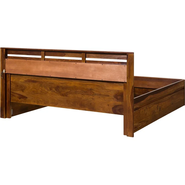Bett Sheesham 180 x 200 x 90 walnuss gewachst TORONTO LUX #253 – Bild 7