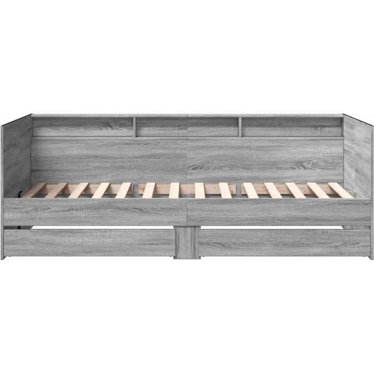 vidaXL Tagesbett mit Schubladen ohne Matratze Grau Sonoma 90x200 cm 3280851 – Bild 4