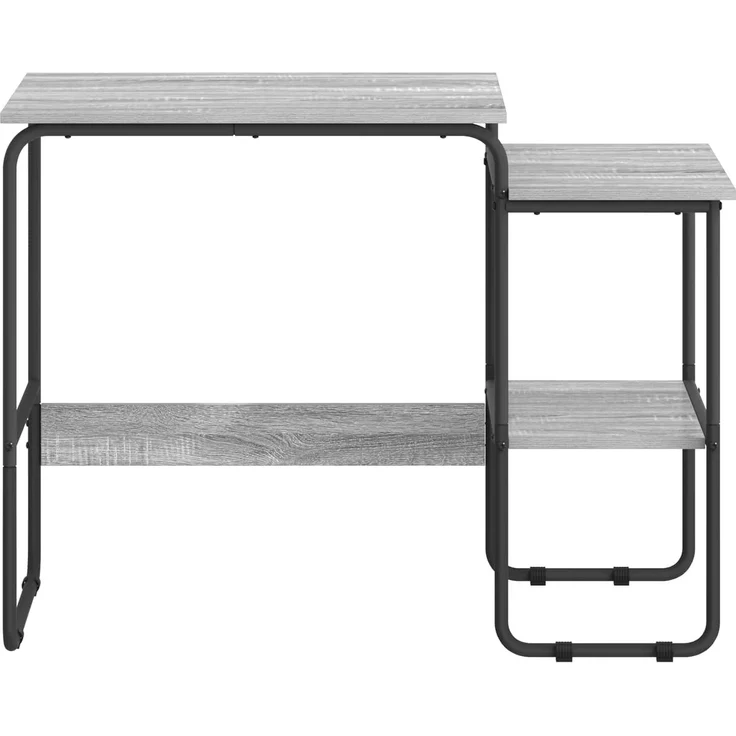 vidaXL Schreibtisch mit Stauraum Sonoma-Grau 100 x 50 x 75 cm 8007993 – Bild 3
