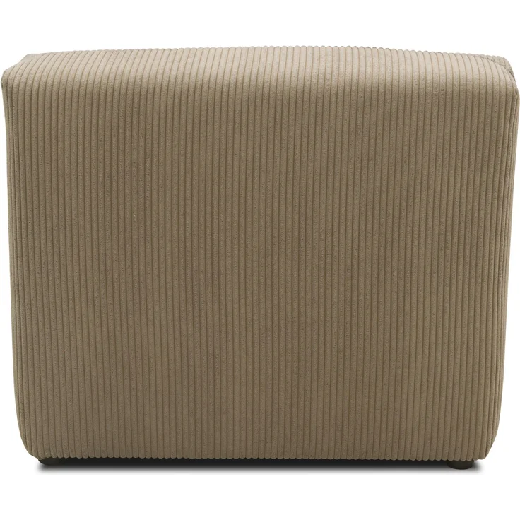 DOMO. collection Polsterhocker 800011, 1FEL, Rechteckig, individuell kombinierbar, modularer Cord Fußhocker, Polstergarnitur, 85 x 108 x 69 (BxTxH), schlamm – Bild 4