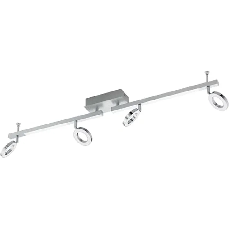Eglo 96182 Spotleuchte CARDILLIO 2 Alu, Stahl chrom, Kunststoff satiniert LED 4X3,2W;2X3,3W 3000K L:98. 5cm B:8. 5cm H:17. 5cm