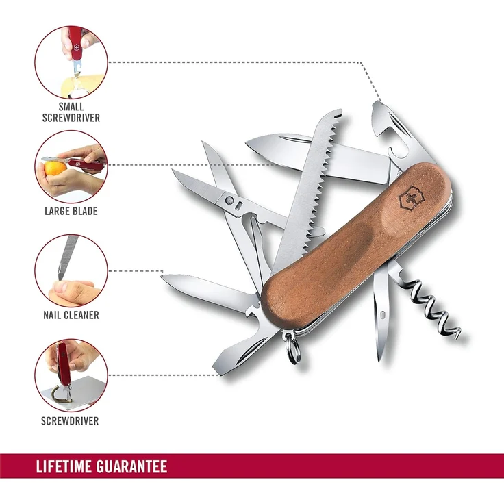 Victorinox, Schweizer Taschenmesser, Evolution 17, Multitool, Swiss Army Knife mit 13 Funktionen, Klinge, gross, Dosenöffner, Schraubendreher 3 mm – Bild 3