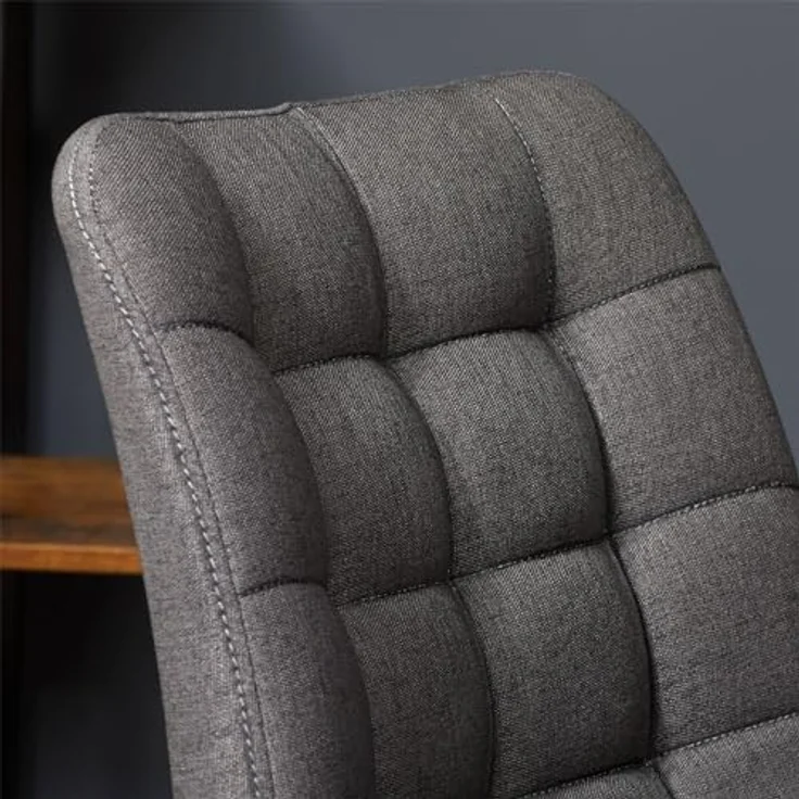 IDIMEX Drehstuhl Talia, Dunkelgrau, höhenverstellbar mit Wabenmuster, 53x89x61 cm, Arbeitszimmer – Bild 6