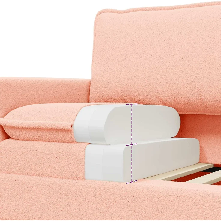 vidaXL Sofa Set 2 stk. Rosa Stoff 3417037 – Bild 6