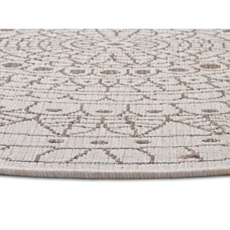 NORTHRUGS Teppich Porto Wendeteppich, rund, Höhe: 5 mm, In-& Outdoor, Wetterfest, Balkon, Garten, Wohnzimmer, Wasserfest – Bild 8