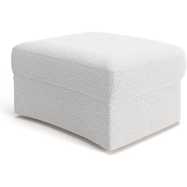 Cavadore Hocker Jawa / Bodennaher Polsterhocker in Nierenform / Ideal als Fußhocker oder Sitzgelegenheit / Passend zur Garnitur Jawa / 84 x 43 x 70 / Chenille, Beige – Bild 1