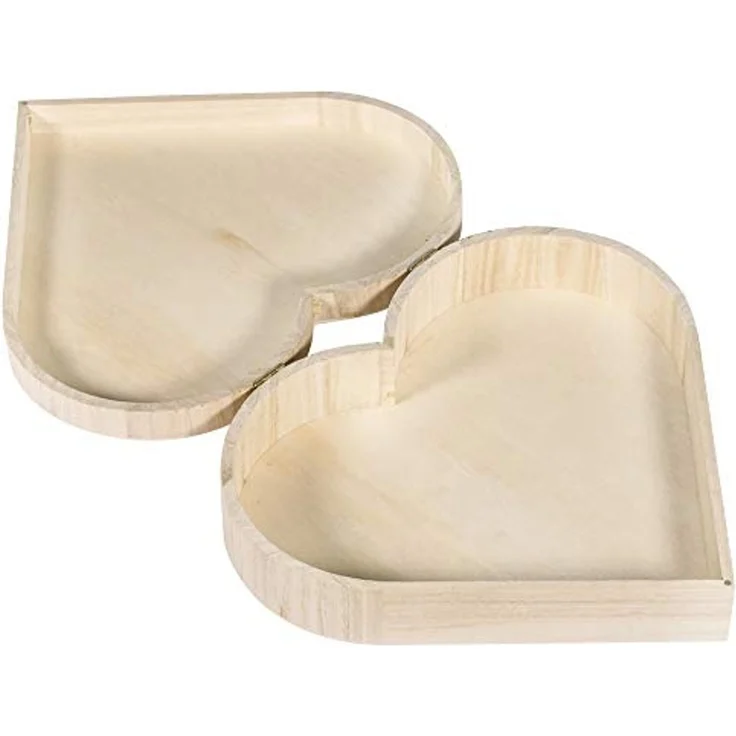 Holz-Box Herz, FSC Mix Credit, 25,3x24x6cm, mit Magnetverschluss,... – Bild 2