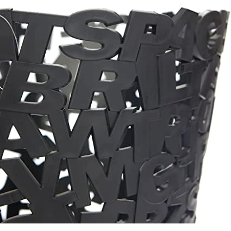 Balvi Letters Abfalleimer – Schwarz – Bild 5
