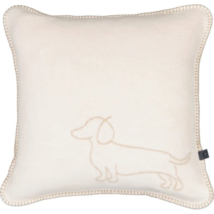 Cawö Kissenhüllen We Love Dogs Companion 62480-33 natur/beige 50x50 – Bild 4