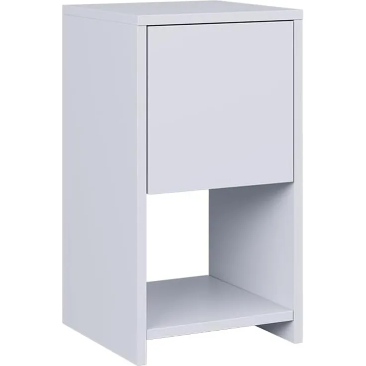 Nachttisch Evo Weiß 30 x 55 cm mit Schublade Vicco
