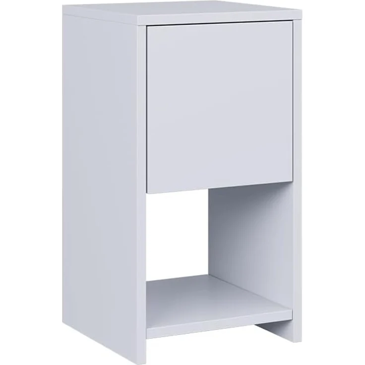 Nachttisch Evo Weiß 30 x 55 cm mit Schublade Vicco