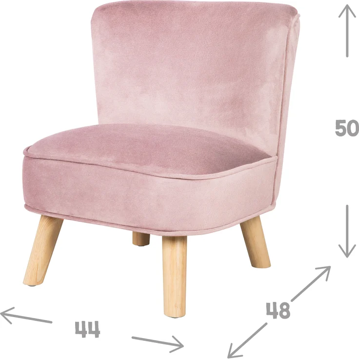 roba Bundle 'Lil Sofa' - Kindersofa - Kindersessel - Dekokissen Wolke - Rosa / Mauve – Bild 6