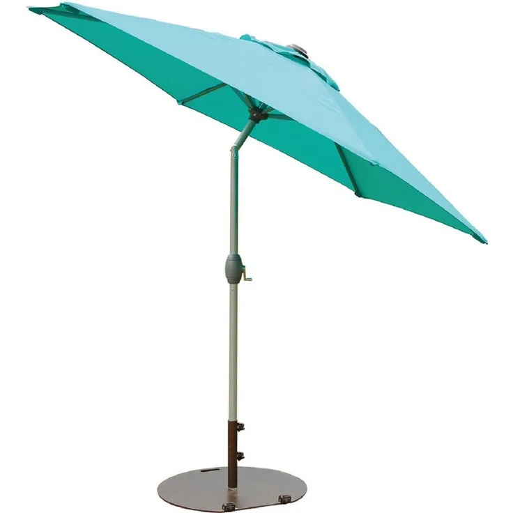 Primaster Sonnenschirm Ingenio blau Ø 2,5 m Marktschirm Gartenschirm