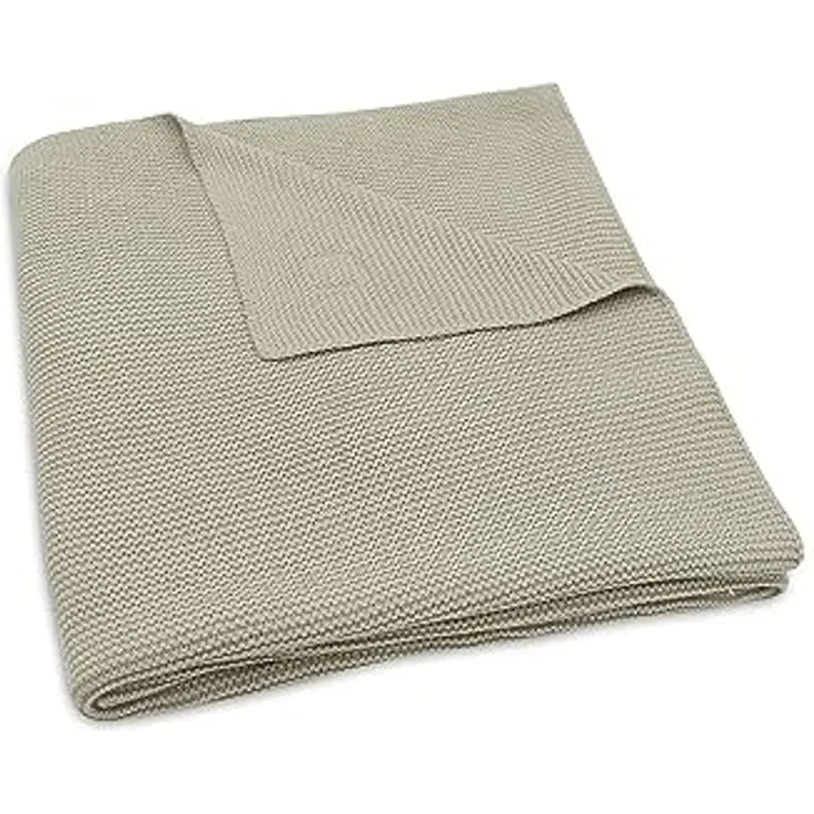 Jollein Babydecke Kuscheldecke 75x100 cm Basic knit Olive Green