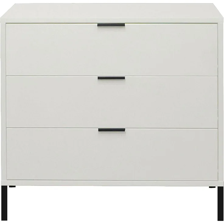 Kommode Erna 81x45x82 Kreidegrau matt Lack 14718-Q