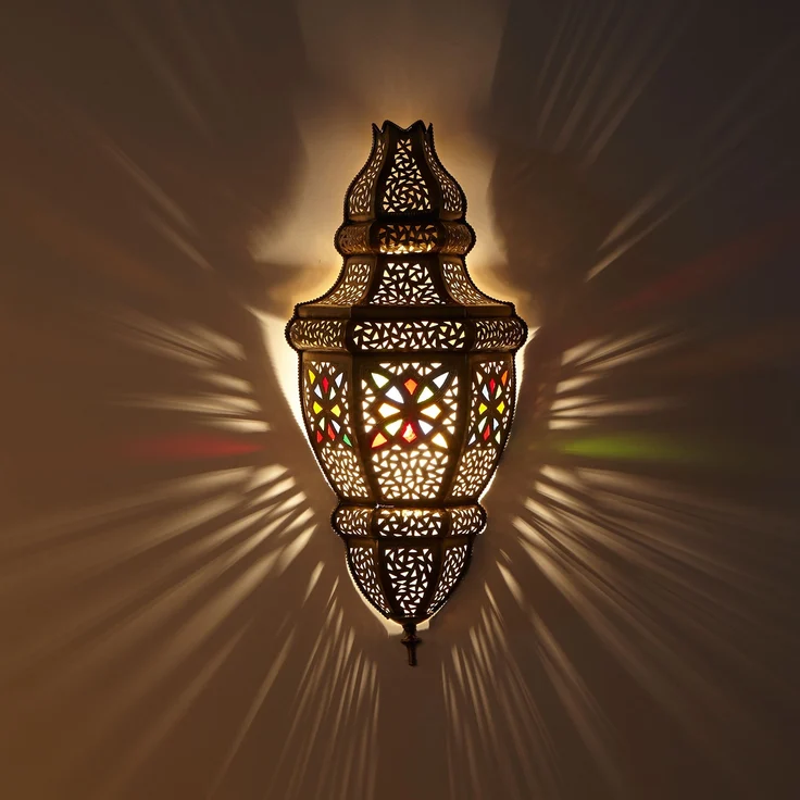 Messing Wandlampe Ayah – Bild 7