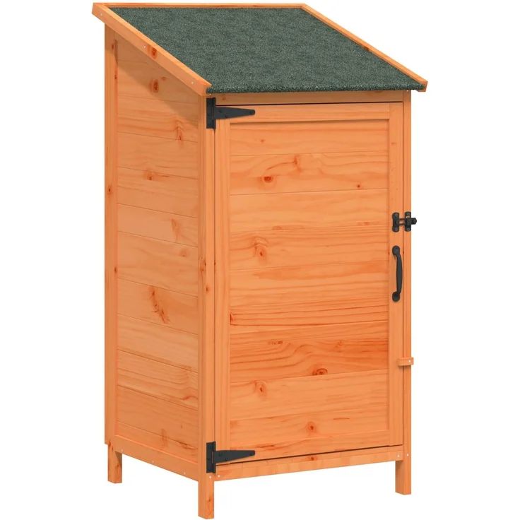 vidaXL Gartenschuppen Braun 59 x 56 x 113,5 cm Massivholz aus Fichte 42033439 – Bild 2