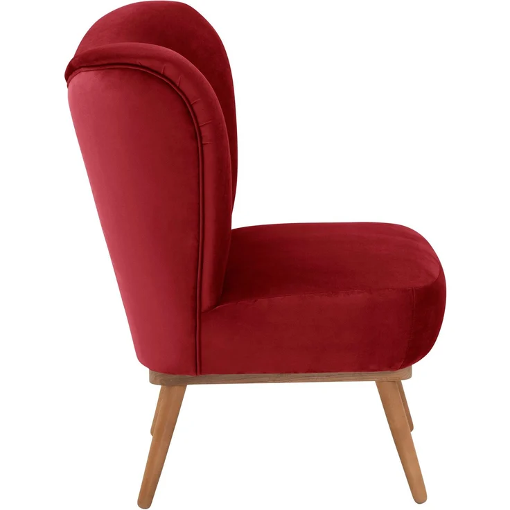Cocktailsessel Kayra Samtvelours rot – Bild 3