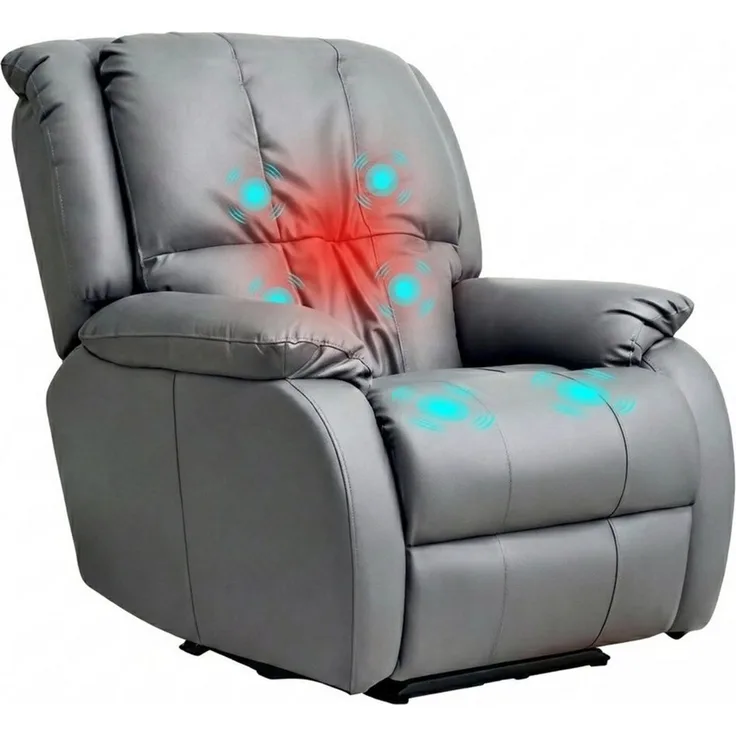Happy Home Massagesessel Elektrischer Massagesessel mit Rücken- & Beinanhebung, 3D-Mechanismus
