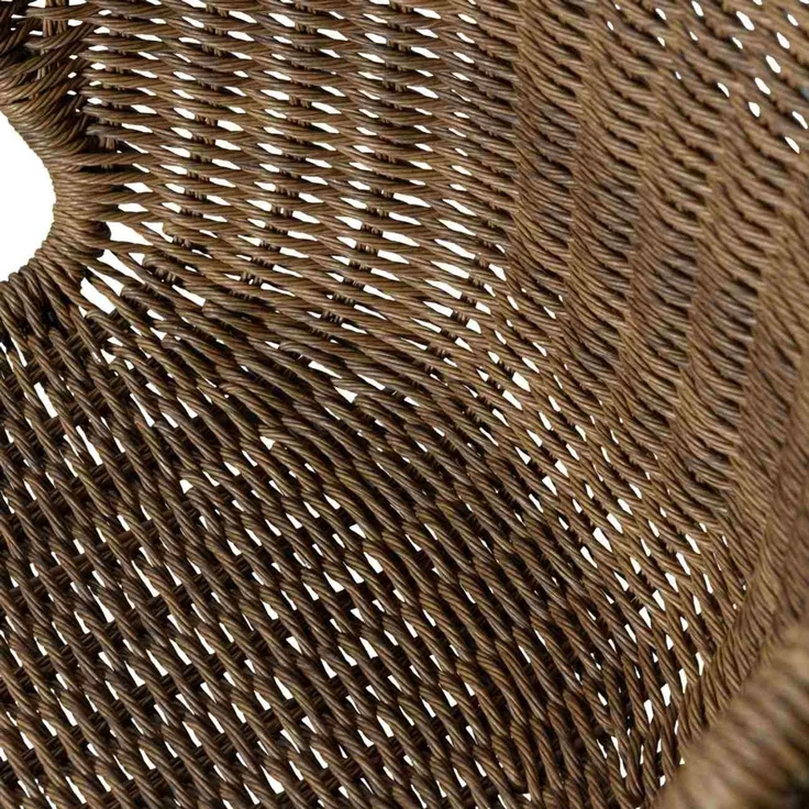 Gartenstuhl Wings aus Rattan-Seil, modern, 2er-Set, Natur, für Innen und Außen – Bild 6