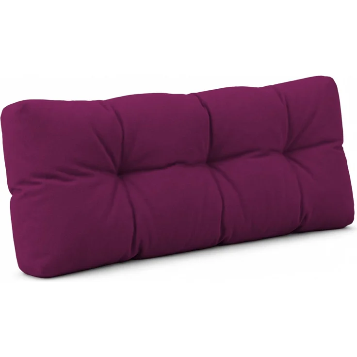 POKAR Palettenkissen Palletenauflagen Palettenpolster Palettensofa Palettenmöbel Schaumflocken Kissen für Europaletten Sitzkissen 120x40, Violett