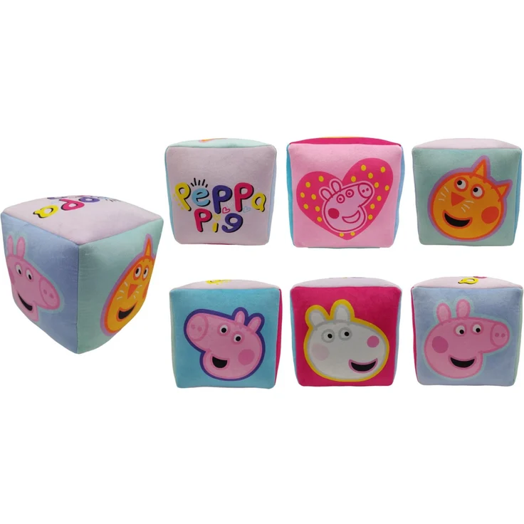 Peppa Pig Würfelkissen Gemütliches Kuschelkissen für kleine Fans – Bild 2